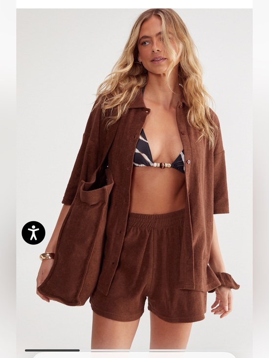 Nasty Gal Tops - Terry cloth beach set